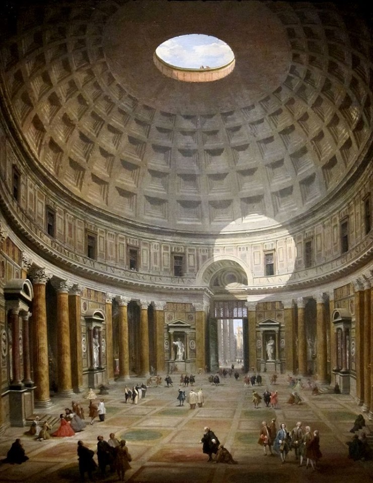 The Pantheon in Rome-- painted by Giovanni Paolo Panini