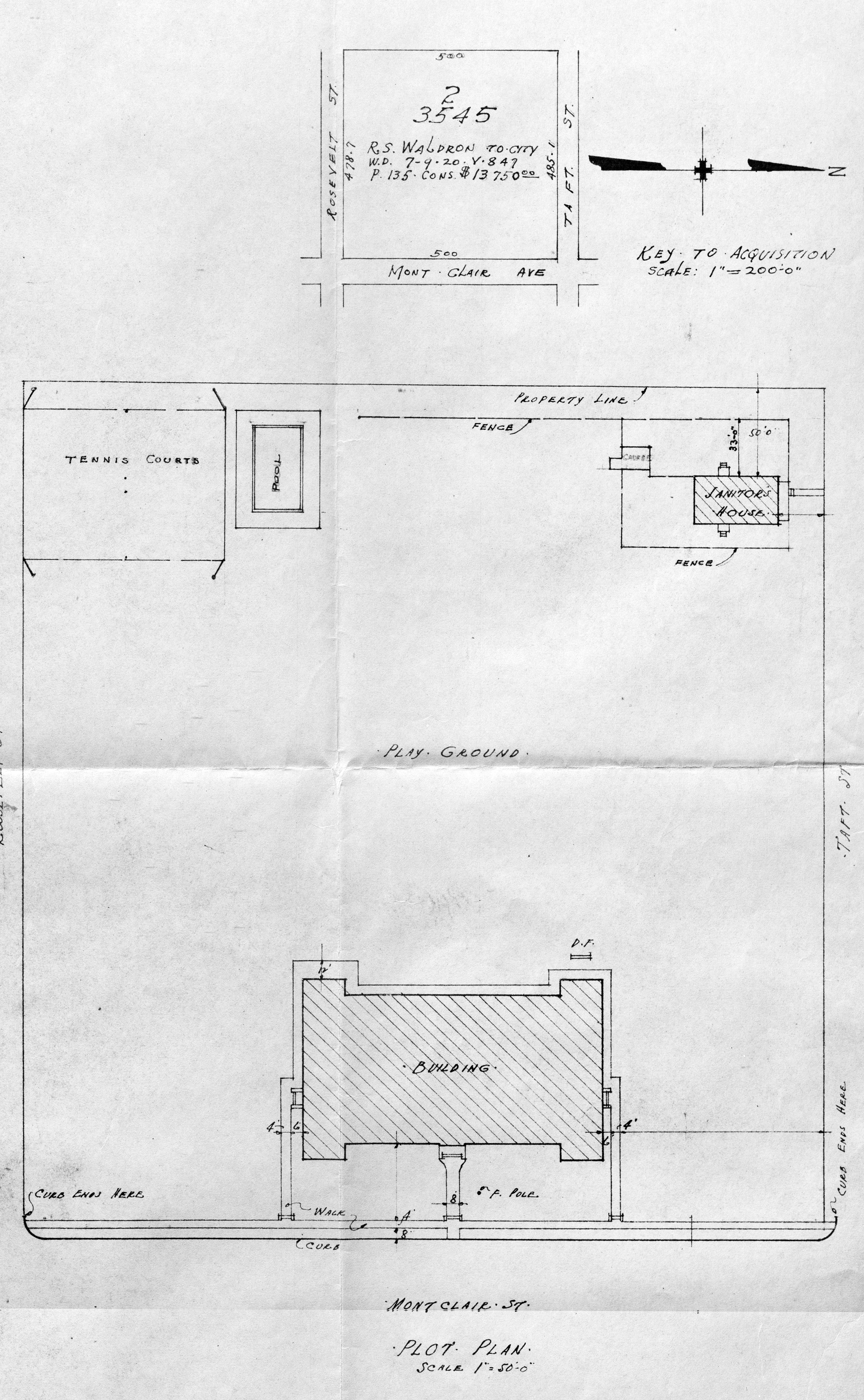 Site plan with legal description